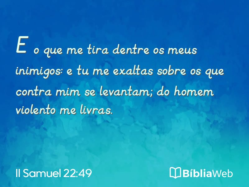 II Samuel 22:49 em imagem para compartilhar