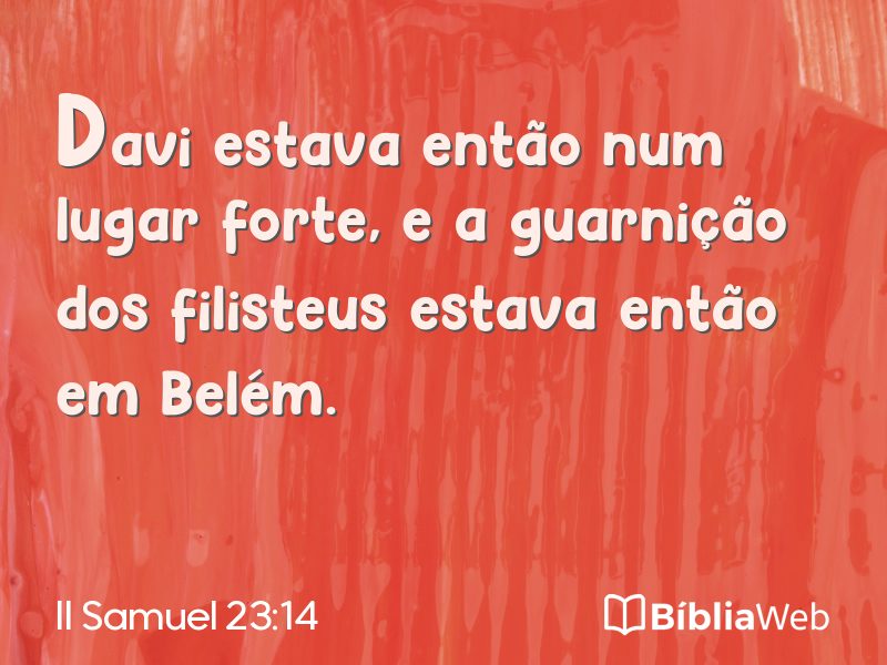 II Samuel 23:14 em imagem para compartilhar