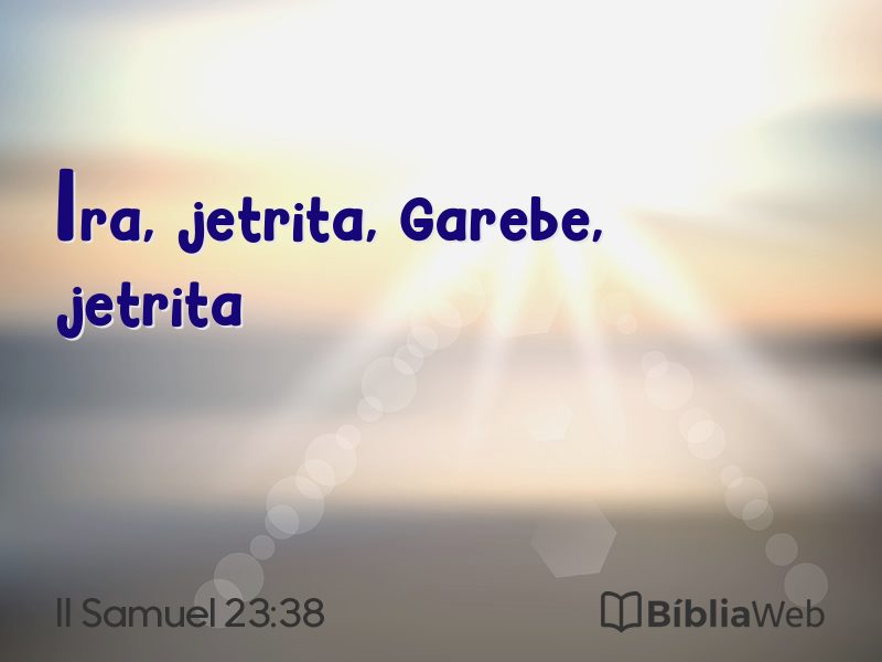 II Samuel 23:38 em imagem para compartilhar