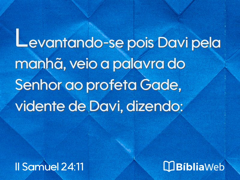 II Samuel 24:11 em imagem para compartilhar