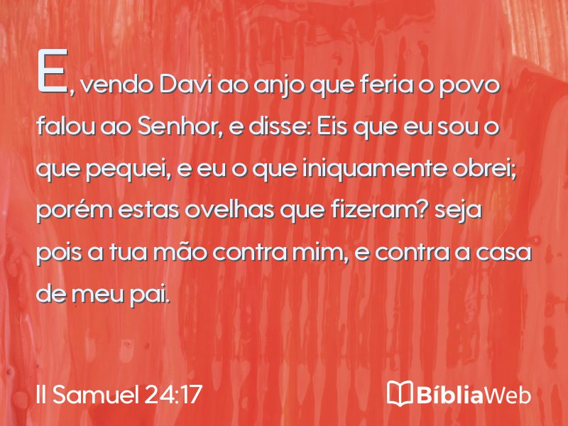 II Samuel 24:17 em imagem para compartilhar