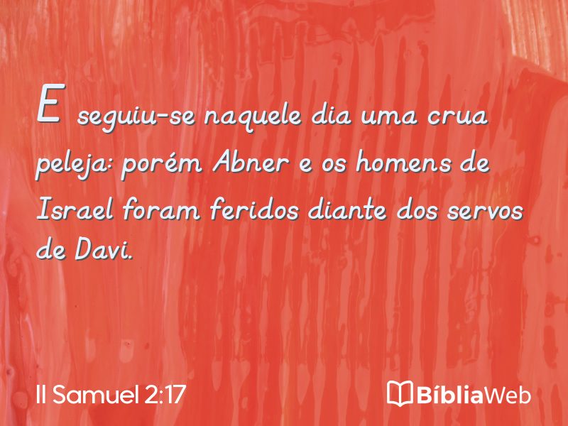 II Samuel 2:17 em imagem para compartilhar