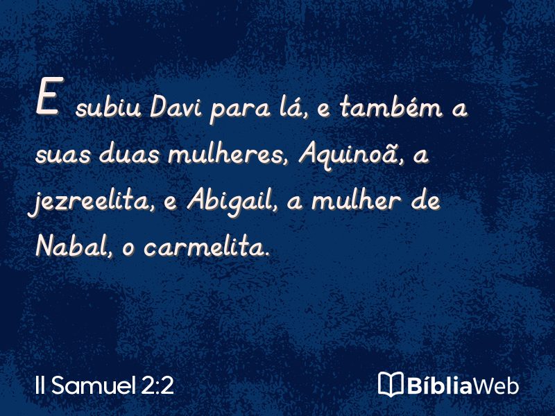 II Samuel 2:2 em imagem para compartilhar