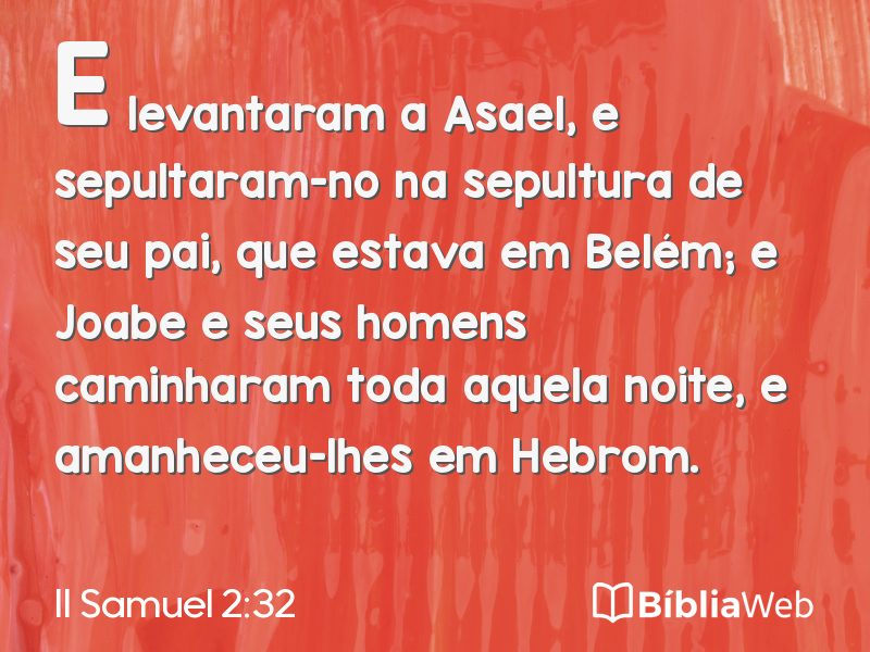II Samuel 2:32 em imagem para compartilhar
