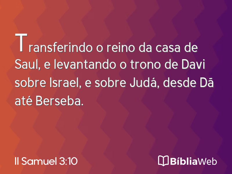 II Samuel 3:10 em imagem para compartilhar