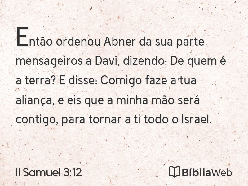 II Samuel 3:12 em imagem para compartilhar
