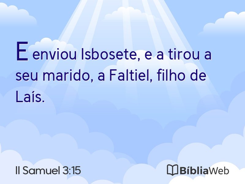 II Samuel 3:15 em imagem para compartilhar