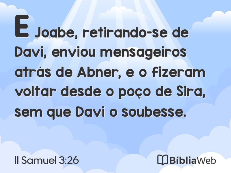 II Samuel 3:26 em imagem para compartilhar