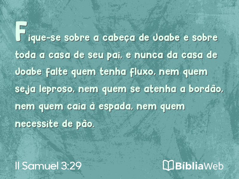 II Samuel 3:29 em imagem para compartilhar