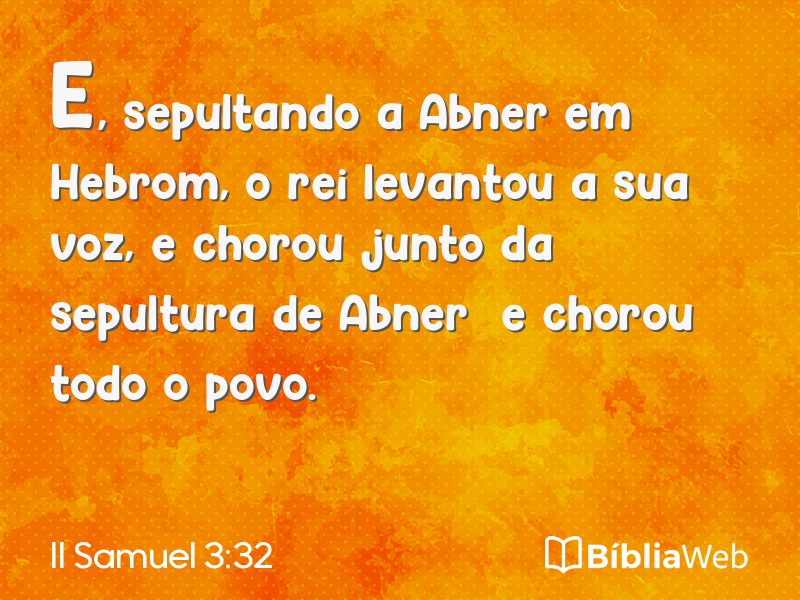 II Samuel 3:32 em imagem para compartilhar