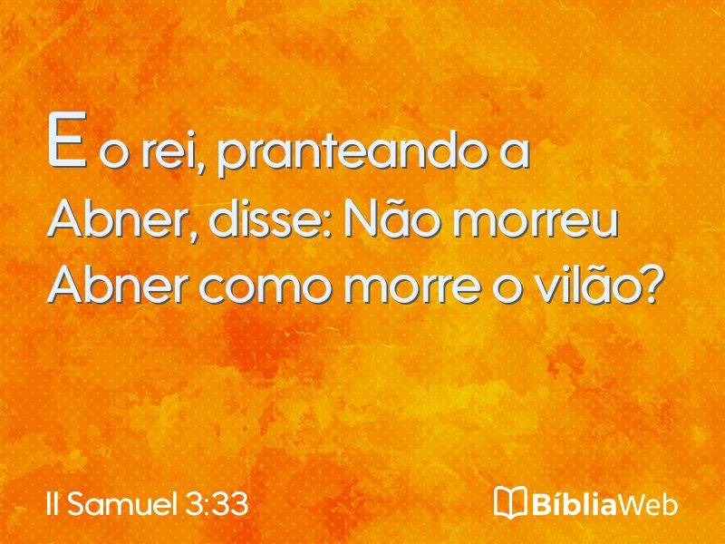 II Samuel 3:33 em imagem para compartilhar