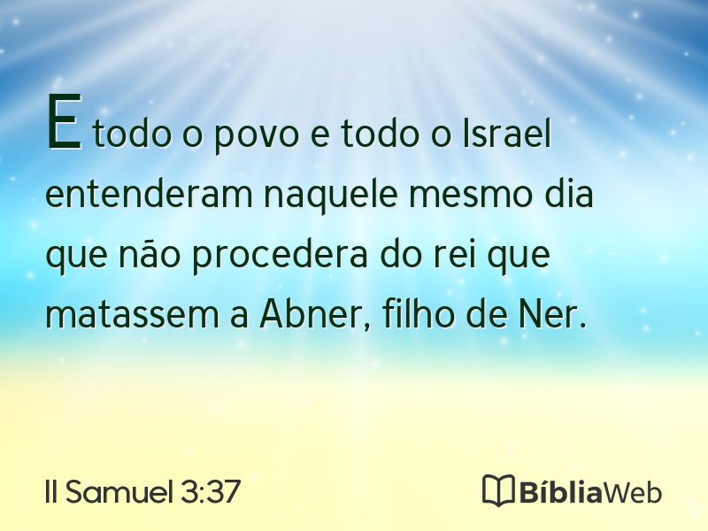 II Samuel 3:37 em imagem para compartilhar