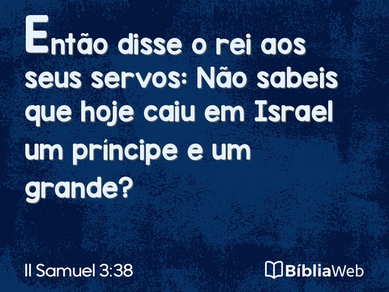 II Samuel 3:38 em imagem para compartilhar