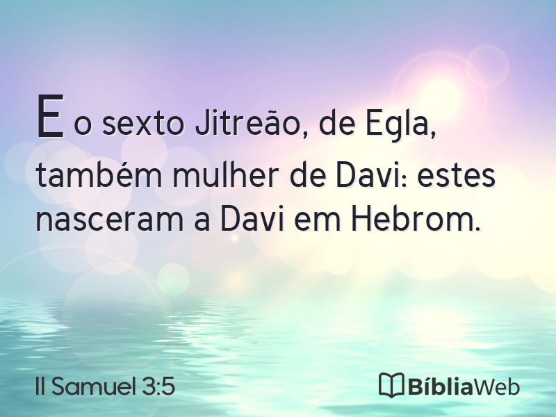 II Samuel 3:5 em imagem para compartilhar