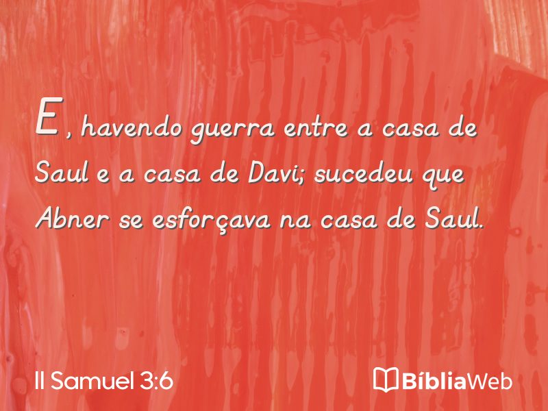 II Samuel 3:6 em imagem para compartilhar