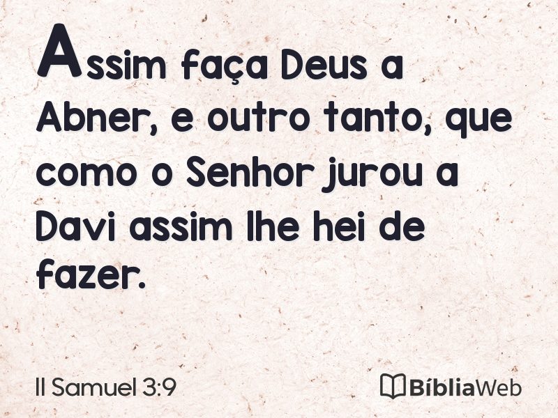 II Samuel 3:9 em imagem para compartilhar