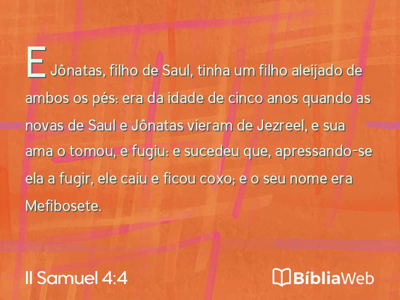 II Samuel 4:4 em imagem para compartilhar
