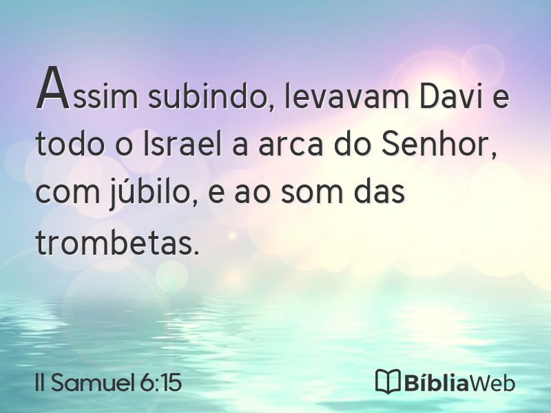 II Samuel 6:15 em imagem para compartilhar