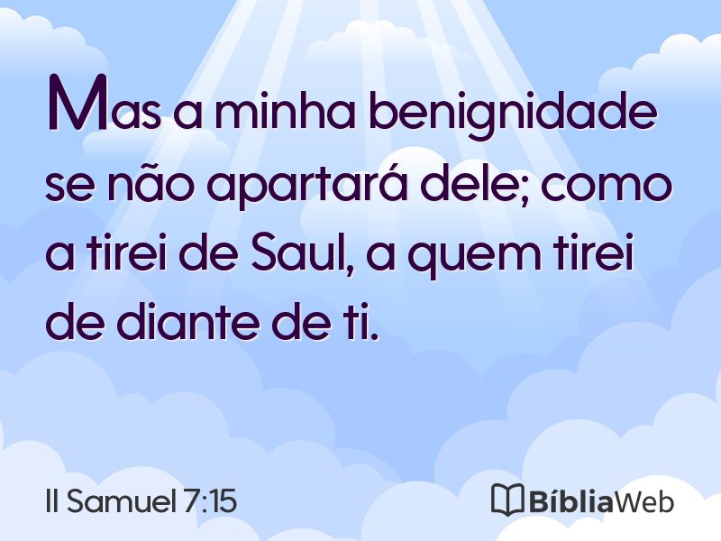II Samuel 7:15 em imagem para compartilhar