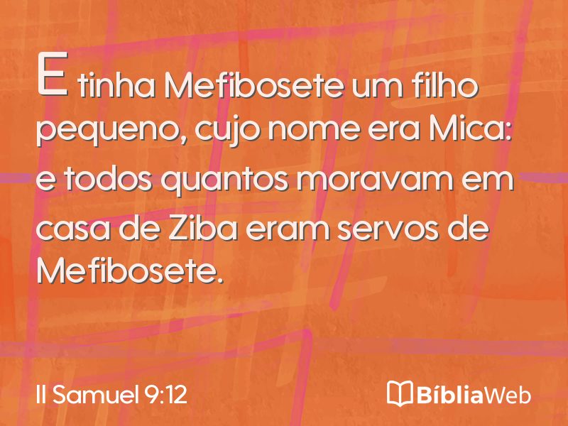 II Samuel 9:12 em imagem para compartilhar