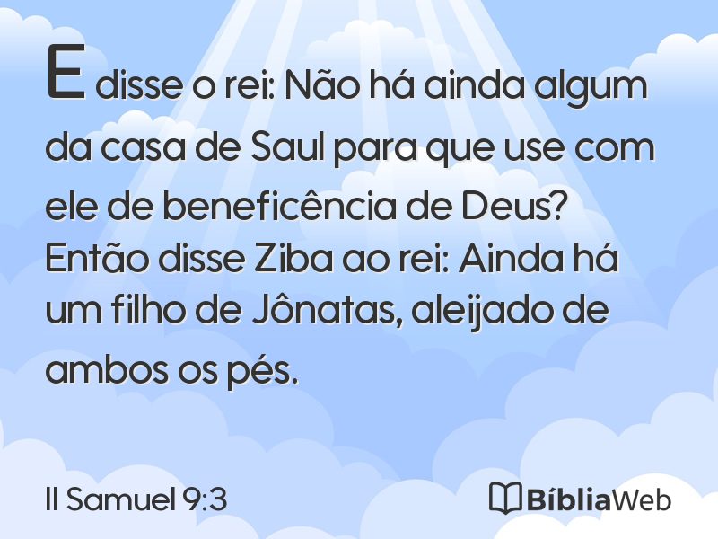 II Samuel 9:3 em imagem para compartilhar
