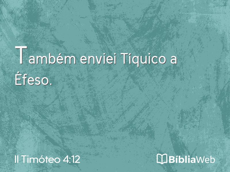 II Timóteo 4:12 em imagem para compartilhar