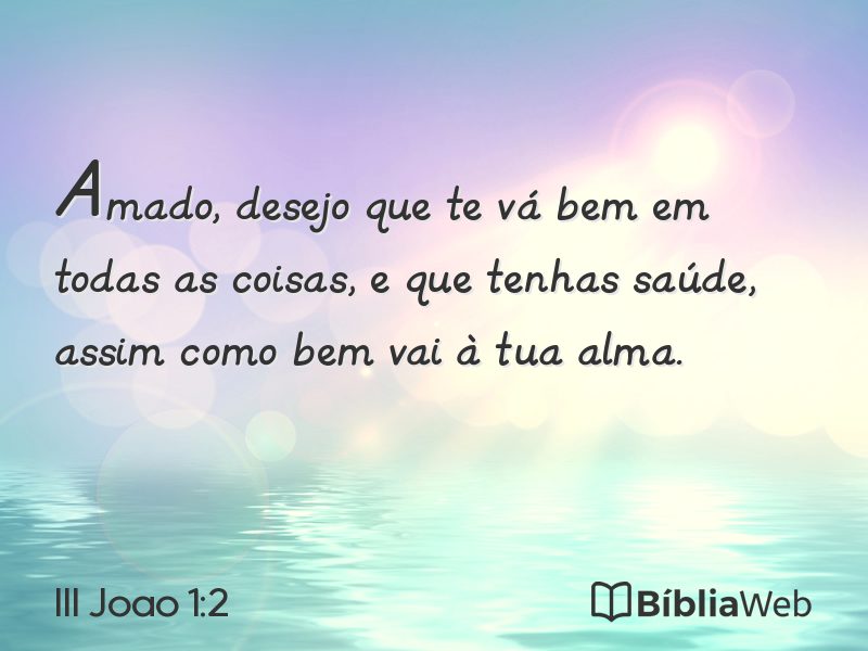 III Joao 1:2 em imagem para compartilhar
