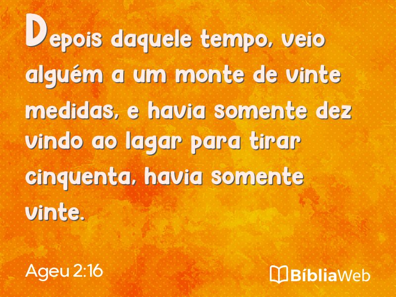Ageu 2:16 em imagem para compartilhar