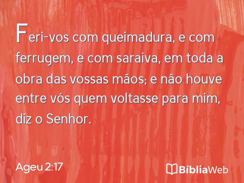 Ageu 2:17 em imagem para compartilhar