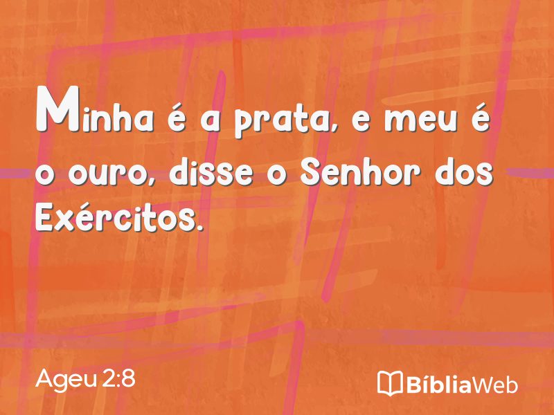 Ageu 2:8 em imagem para compartilhar
