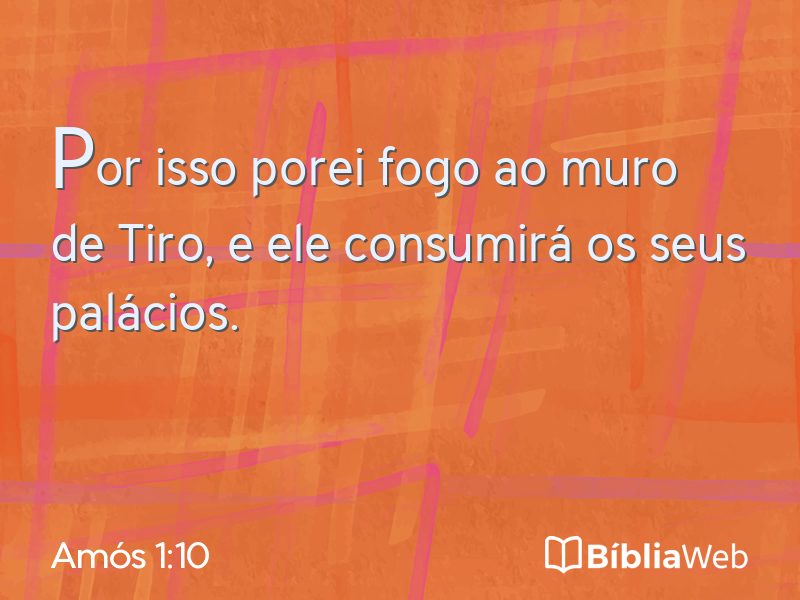 Amós 1:10 em imagem para compartilhar