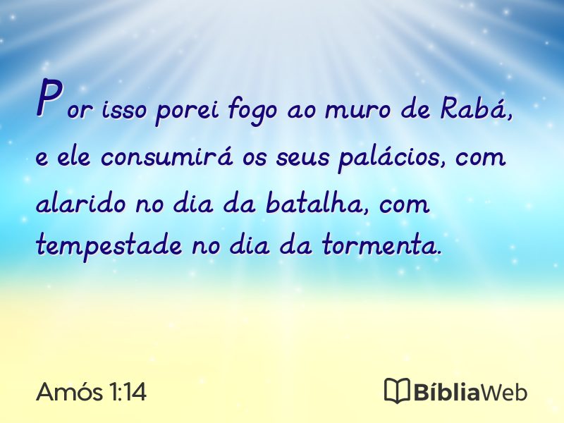 Amós 1:14 em imagem para compartilhar