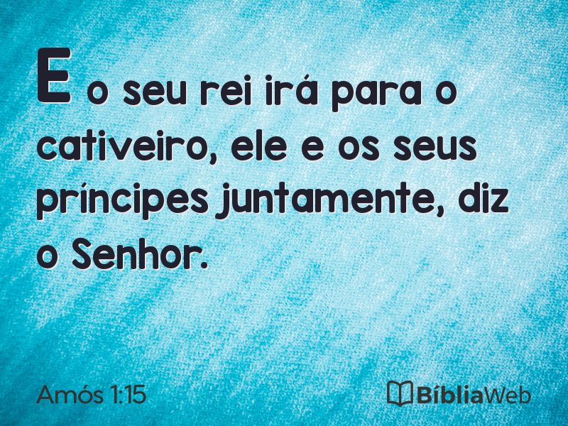 Amós 1:15 em imagem para compartilhar