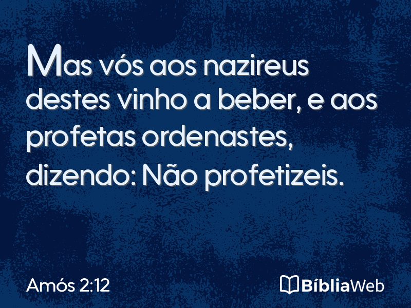 Amós 2:12 em imagem para compartilhar