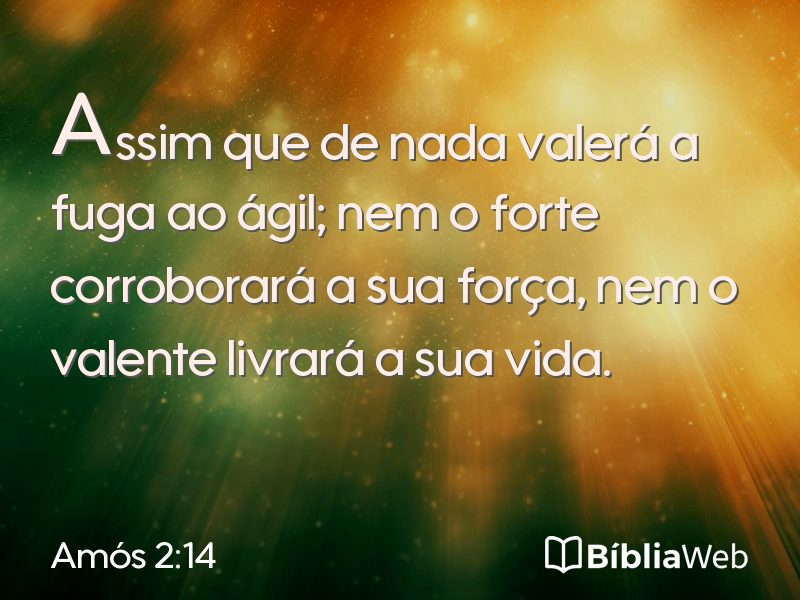 Amós 2:14 em imagem para compartilhar