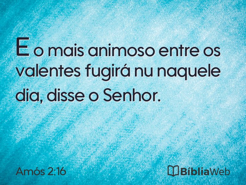 Amós 2:16 em imagem para compartilhar