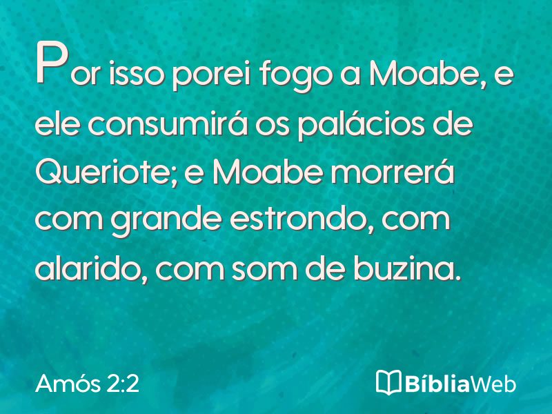 Amós 2:2 em imagem para compartilhar
