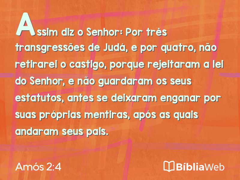 Amós 2:4 em imagem para compartilhar