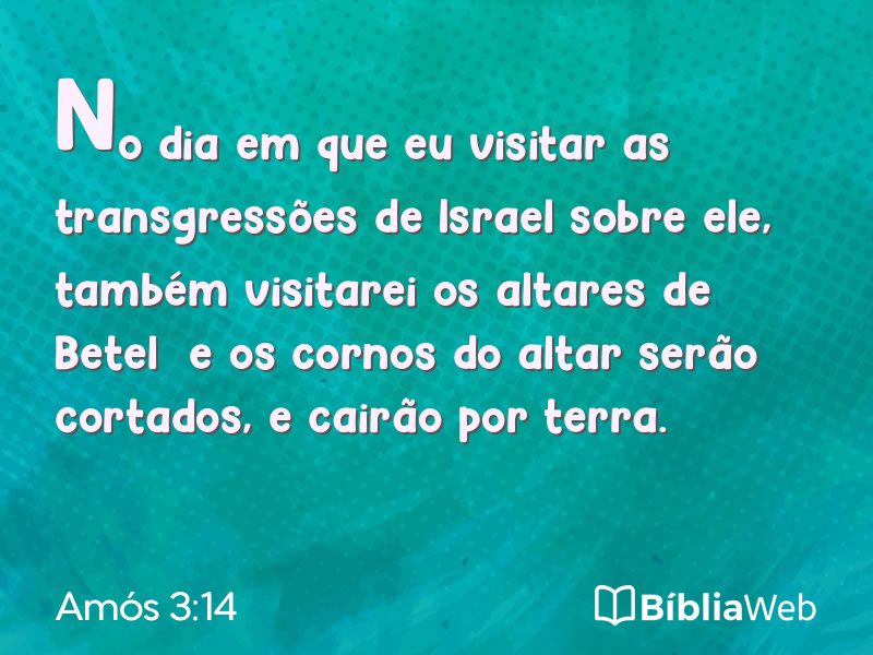 Amós 3:14 em imagem para compartilhar
