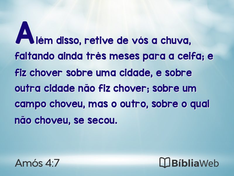 Amós 4:7 em imagem para compartilhar