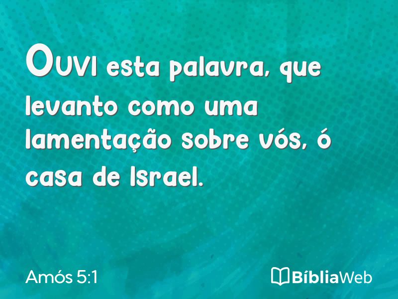 Amós 5:1 em imagem para compartilhar