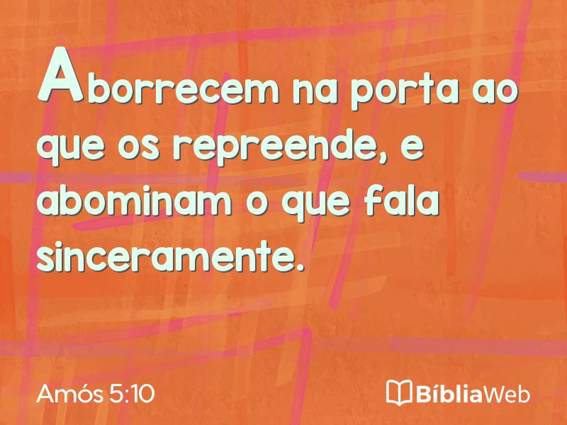 Amós 5:10 em imagem para compartilhar