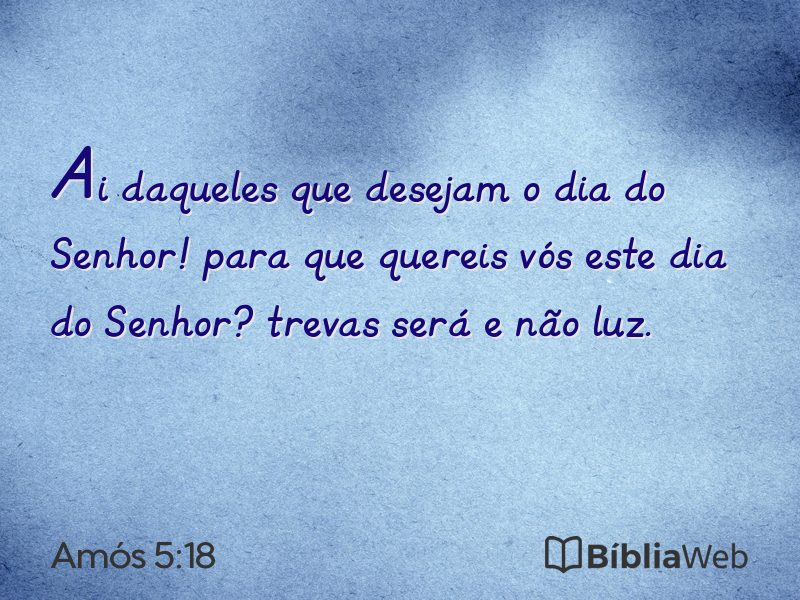Amós 5:18 em imagem para compartilhar