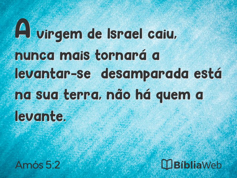 Amós 5:2 em imagem para compartilhar