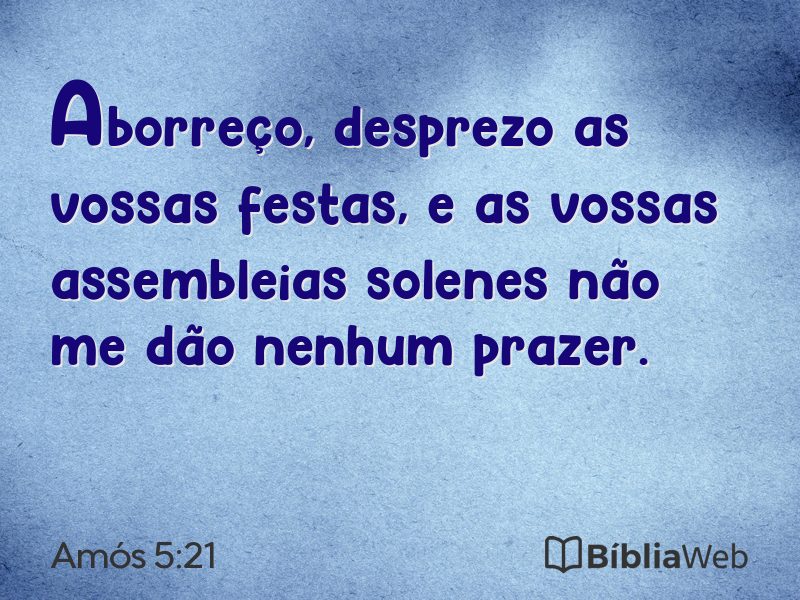 Amós 5:21 em imagem para compartilhar