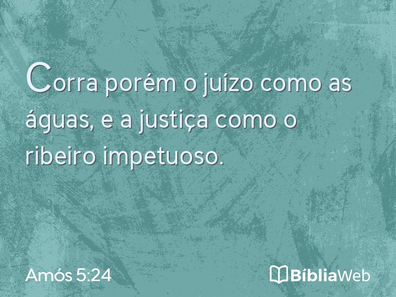 Amós 5:24 em imagem para compartilhar