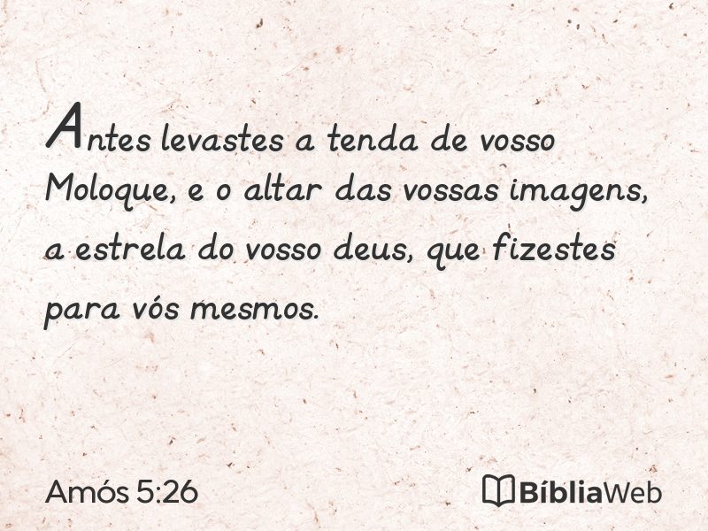 Amós 5:26 em imagem para compartilhar