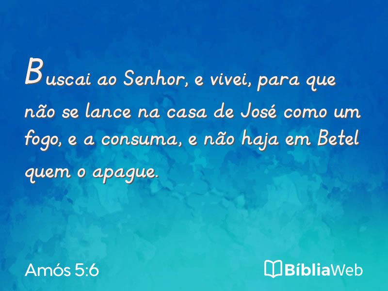 Amós 5:6 em imagem para compartilhar