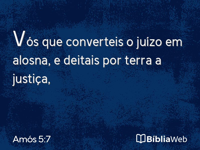 Amós 5:7 em imagem para compartilhar