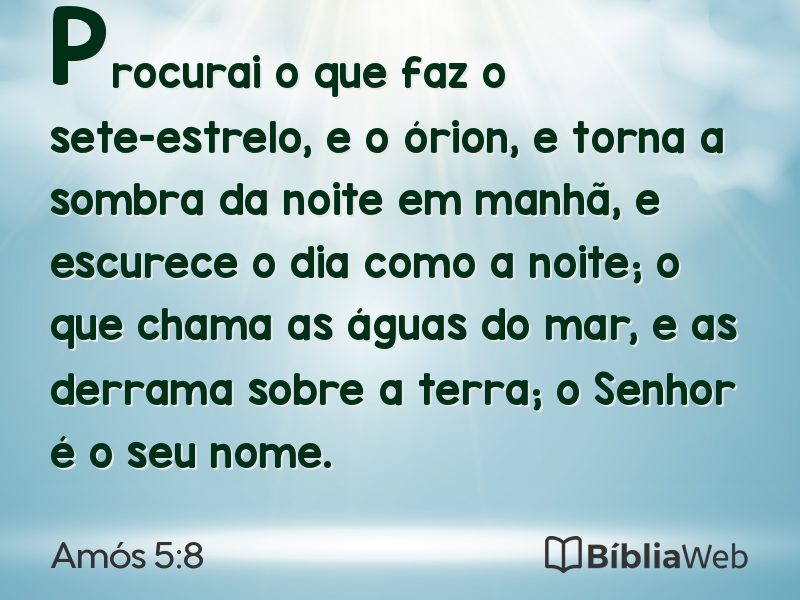 Amós 5:8 em imagem para compartilhar